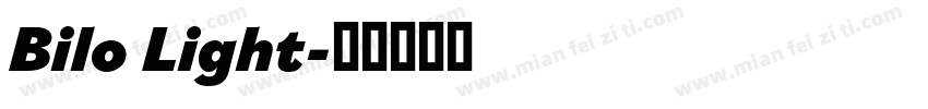 Bilo Light字体转换